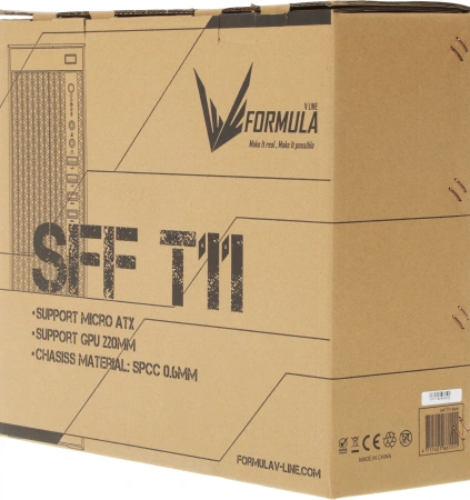 Корпус Formula SFF T11 черный без БП mATX 2xUSB2.0 2xUSB3.0 audio