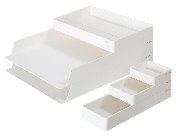 Органайзер настольный Deli ENS001WHITE Nusign белый пластик