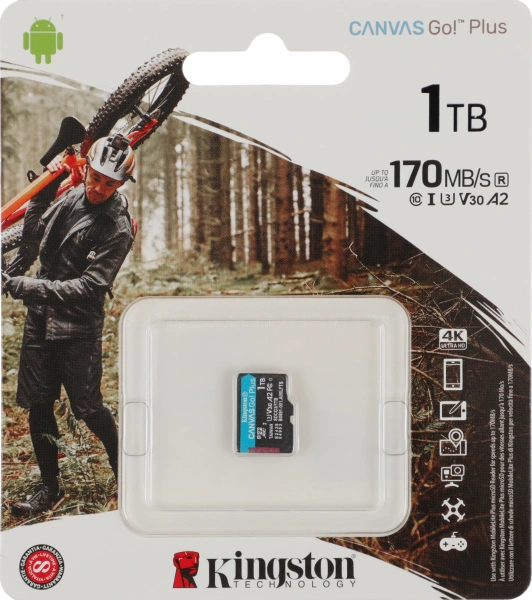 Флеш карта microSDXC 1TB Kingston SDCG3/1TBSP Canvas Go! Plus w/o adapter