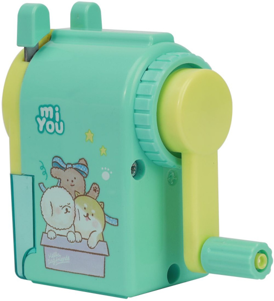 Точилка для карандашей механическая Deli E0641 miYou 1 отверстие пластик ассорти