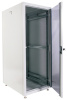 Шкаф коммутационный ЦМО (ШТК-Э-24.6.10-13АА) напольный 24U 600x1000мм пер.дв.стекл металл 2 бок.пан. направл.под закл.гайки 540кг серый 915мм 66кг 180град. 1187мм IP20 сталь