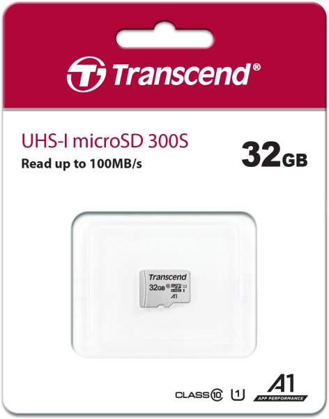 Флеш карта microSDHC 32Gb Class10 Transcend TS32GUSD300S w/o adapter