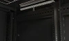 Шкаф серверный Hyperline (TTBR-4262-DD-RAL9004) напольный 42U 600x1200мм пер.дв.перфор.2ств. задн.дв