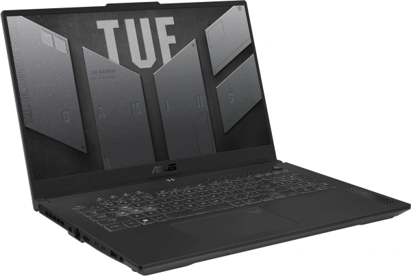 Ноутбук Asus TUF Gaming F17 FX707ZC4-HX095 Core i5 12500H 16Gb SSD512Gb NVIDIA GeForce RTX 3050 4Gb 17.3" IPS FHD (1920x1080) noOS grey WiFi BT Cam (90NR0GX1-M006F0)
