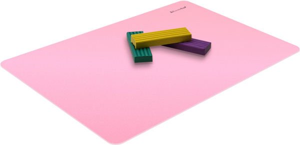 Доска для лепки Silwerhof 957016 Pearl прямоугольная A4 пластик розовый