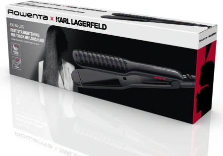 Выпрямитель Rowenta SF411LF0 черный макс.темп.:230С покрытие:кератин-турмалиновое (1830008522)