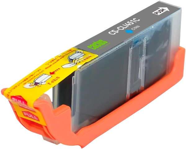 Картридж струйный Cactus CS-CLI451C голубой (10.2мл) для Canon MG6340/5440/IP7240