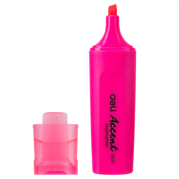 Набор текстовыделителей Deli Accent ES621PINK-P Delight скошенный пиш. наконечник 1-5мм розовый (10ш