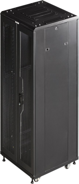 Шкаф коммутационный Lanmaster (TWT-CBB-42U-6X8-P1) напольный 42U 600x800мм пер.дв.перфор. задн.дв.пе