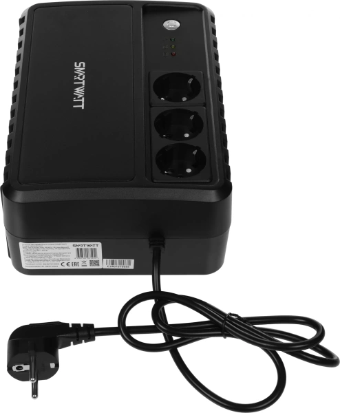Источник бесперебойного питания Smartwatt Safe 600 360Вт 600ВА черный