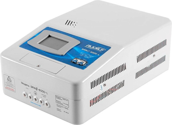 Стабилизатор напряжения Rucelf SRW.II-6000-L 6кВА однофазный белый (SRWII-6000-L)