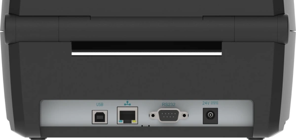 Термопринтер Meferi MP4000D (MP4000D-TR2P111W0B1) 203dpi 152мм/с/USB/RS232/Eth/BT для печ.накл. черный