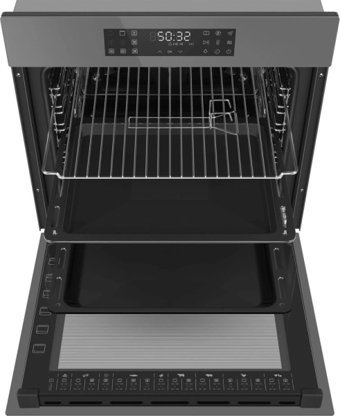 Духовой шкаф Электрический Maunfeld EOEH7614LGR серый