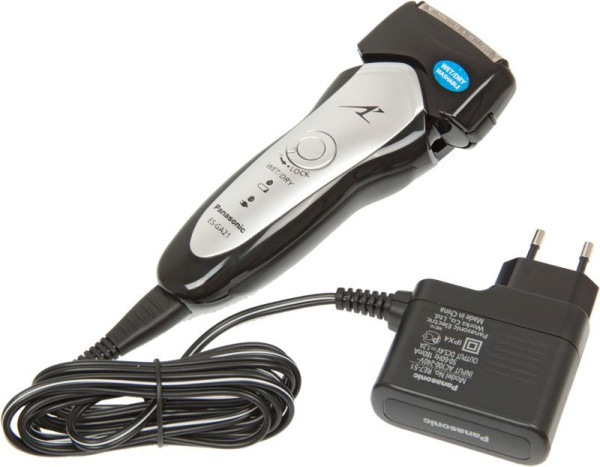 Бритва сетчатая Panasonic ES-GA21 реж.эл.:3 питан.:аккум. черный/серый