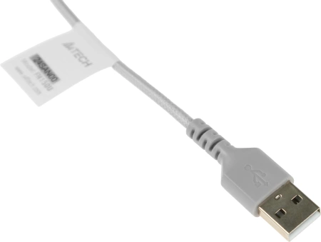 Наушники с микрофоном A4Tech FH150U белый 2м накладные USB (FH150U WHITE)