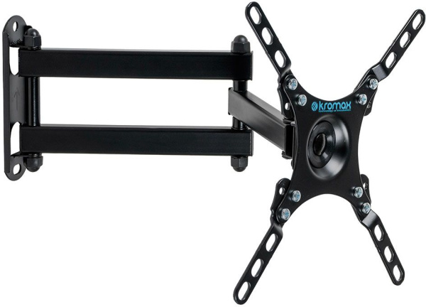 Кронштейн для телевизора Kromax DIX-13 черный 15"-42" макс.20кг настенный поворотно-выдвижной и наклонный