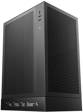 Корпус Deepcool CH170 Digital черный без БП miniITX 6x120mm 2xUSB3.0 audio bott PSU