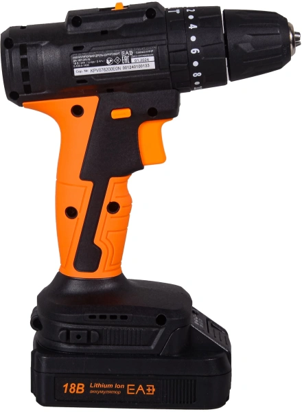 Дрель-шуруповерт Вихрь ДА-18Л-2КУ/Б аккум. патрон:быстрозажимной (кейс в комплекте) (72/14/23)