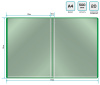 Папка с 20 прозр.вклад. Buro -ECB20GREEN A4 пластик 0.5мм зеленый