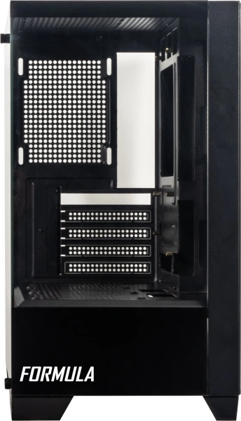 Корпус Formula Crystal Z1M черный без БП mATX 7x120mm 1xUSB2.0 1xUSB3.0 audio bott PSU