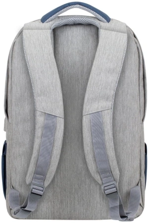 Рюкзак для ноутбука 17.3" Riva 7567 серый/темно-синий полиэстер