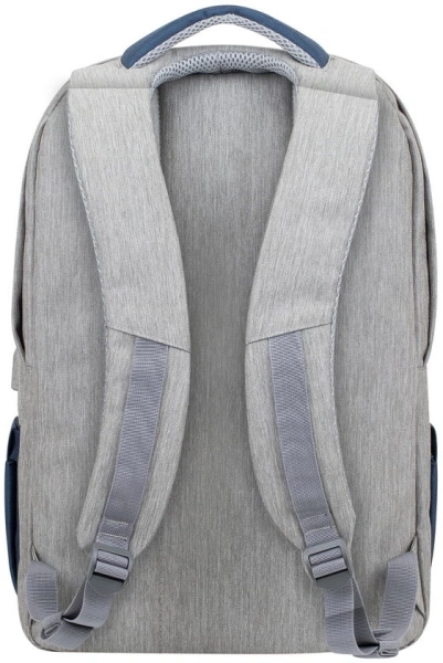 Рюкзак для ноутбука 17.3" Riva 7567 серый/темно-синий полиэстер