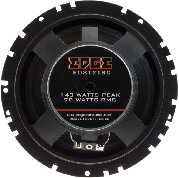Колонки автомобильные Edge EDST216C-E6 140Вт 86дБ 4Ом 16см (6дюйм) (ком.:4кол.) компонентные двухполосные