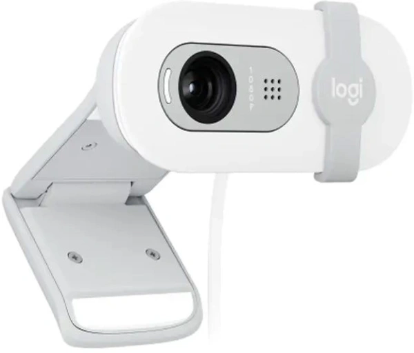 Камера Web Logitech HD Webcam Brio 100 Full белый 2Mpix (1920x1080) USB Type-C с микрофоном (960-001