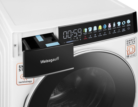 Стиральная машина Weissgauff WM 58411 Premium класс: A+++ загр.фронтальная макс.:11кг белый инвертер