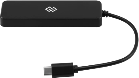 Разветвитель USB-C Digma DHUB-4USB-C-2.0 4порт. черный