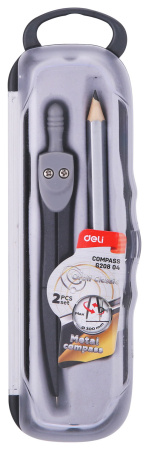 Циркуль Deli EG20804 металл в компл.:карандаш