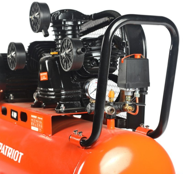 Компрессор поршневой Patriot PTR 100-670 масляный 670л/мин 100л 3000Вт оранжевый