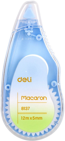 Лента коррект. Deli EH333 12мx5мм ассорти корпус белый блистер (упак.:3шт)